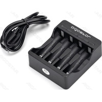 CARGADOR DE PILAS 4 (AA/AAA) NEGRO AIGOSTAR (Espera 4 dias)