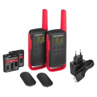 PACK 2 WALKIE TALKIE T62 ROJO MOTOROLA 59T62REDPACK (Espera 4 dias)