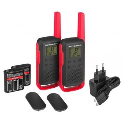 PACK 2 WALKIE TALKIE T62 ROJO MOTOROLA 59T62REDPACK (Espera 4 dias)