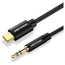 CONVERSOR USB-C/M A JACK 3.5/M 1.5 M NEGRO VENTION (Espera 4 dias)