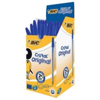 BOLIGRAFO TINTA BIC AZUL CAJA 50U