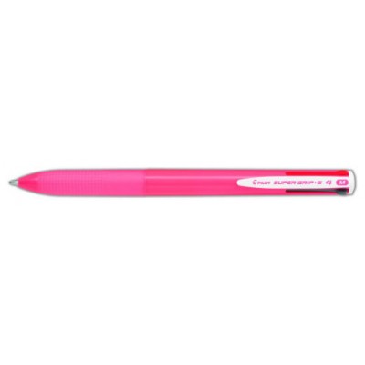 BOLIGRAFO SUPERGRIP G - 4 COLORES - CUERPO COLOR- ROSA PILOT BPKGG-35M-P (MIN12) (Espera 4 dias)