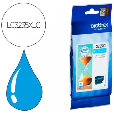 TINTA BROTHER LC-3235XLC CYAN 5000PAG (Espera 4 dias)