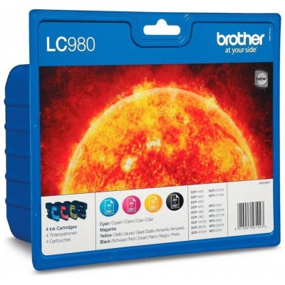 TINTA BROTHER LC-980VALBP PACK CUATRICOLOR C/M/Y/BK (Espera 4 dias)