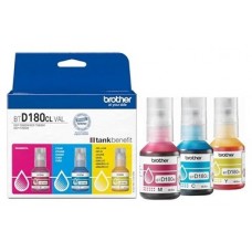 BROTHER Pack de 3 botellas de tinta cian, magenta y amarillo para hasta 5000 paginas cada color