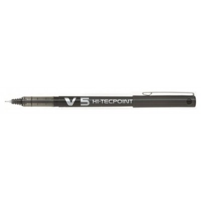 BOLIGRAFO ROLLER TINTA LIQUIDA V5 NEGRO PILOT BX-V5-B (MIN12) (Espera 4 dias)