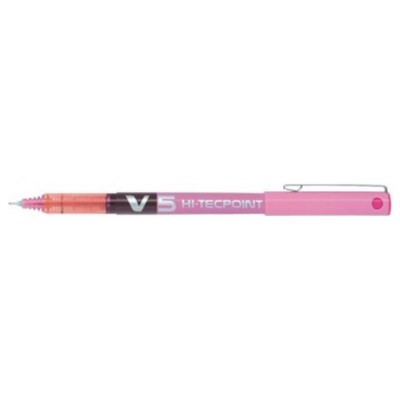 BOLIGRAFO ROLLER TINTA LIQUIDA V5 ROSA PILOT BX-V5-P (MIN12) (Espera 4 dias)