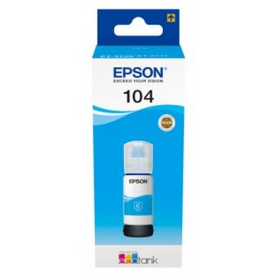 Epson Botella Tinta Ecotank 104 Cyan