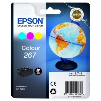 TINTA EPSON C13T26704010 N 267 TRICOLOR C M Y