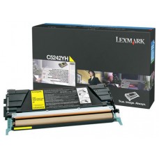 Lexmark C524, C532, C534 Cartucho toner amarillo Alto Rendimiento (5K)