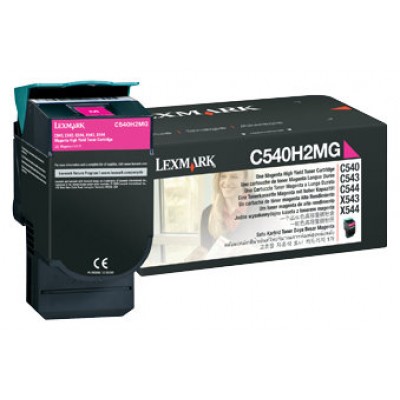 Lexmark C54x, X54x Cartucho de toner magenta Alto Rendimiento (2K)