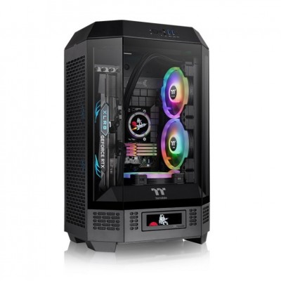 CAJA THERMALTAKE THE TOWER T300  ATX 2XUSB 3.0 SIN FUENTE NEGRO