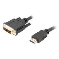 CABLE HDMI LANBERG MACHO/DVI-D 18+1 MACHO SINGLE LINK 3M NEGRO CABLE HDMI LANBERG MACHO/DVI-D 18+1 MACHO SINGLE LINK 3M NEGRO