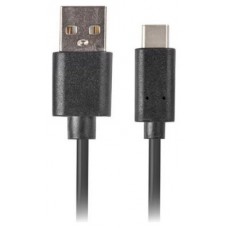 CABLE USB LANBERG 2.0 MACHO/USB C MACHO 0.5M NEGRO