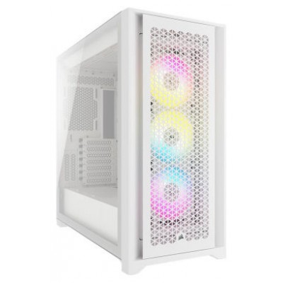 CAJA CORSAIR ICUE 5000D RGB AIRFLOW CRISTAL TEMPLADO BLANCA CC-9011243-WW (Espera 4 dias)