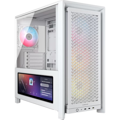 CAJA SEMITORRE ATX FRAME 4000D LCD RS PERFORMANCE TG BLANCO CORSAIR (Espera 4 dias)