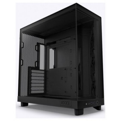 CAJA ATX SEMITORRE NZXT H6 FLOW NEGRO CRISTAL TINTADO