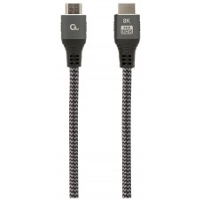 CABLE TRENZADO HDMI 2.1 8K 60HZ GEMBIRD SELECT PLUS SERIES CON ETHERNET 2M NEGRO