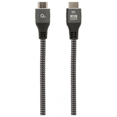 CABLE TRENZADO HDMI 2.1 8K 60HZ GEMBIRD SELECT PLUS SERIES CON ETHERNET 2M NEGRO