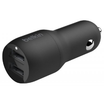 CARGADOR DE COCHE BELKIN CCB001BTBK DOBLE USB-A 24W
