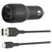 CARGADOR DE COCHE BELKIN CCB001BTBK DOBLE USB-A 24W