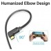CONVERSOR 1.4 USB-C/M A HDMI/M 4K ACODADO 1.5 M NEGRO VENTION (Espera 4 dias)