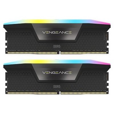 DDR5 32 GB(2X16KIT) 5200 VENGEANCE RGB BLACK CORSAIR (Espera 4 dias)
