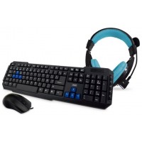 3Go COMBODRILEH2 - Teclado + raton + auriculares -
