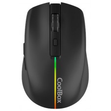 Coolbox Gaming Ratón  W01 1600DPI Inalámbrico Negr