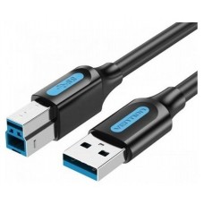 CABLE USB 3.0 TIPO-B/M A USB-A/M 1 M NEGRO VENTION (Espera 4 dias)