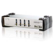 ATEN CS1734AC-AT interruptor KVM Negro, Plata (Espera 4 dias)