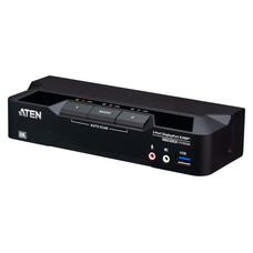 ATEN Conmutador KVMP&trade; DisplayPort 8K con 2 puertos USB 3.0 (cables incluidos) (Espera 4 dias)