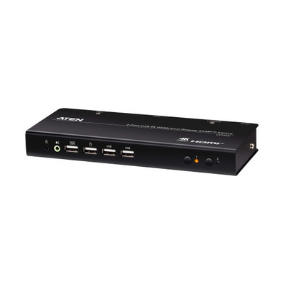 ATEN Conmutador KVMP de doble monitor con 2 puertos USB 4K HDMI (cables incluidos) (Espera 4 dias) ATEN Conmutador KVMP de doble monitor con 2 puertos USB 4K HDMI (cables incluidos) (Espera 4 dias)