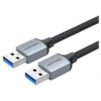 CABLE USB-A 3.0 A USB-A M-M 0.5 M NEGRO VENTION (Espera 4 dias)