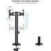 SOPORTE DE MESA TOOQ DB1132TN-B PARA 2 PANTALLAS SOPORTE DE MESA TOOQ DB1132TN-B PARA 2 PANTALLAS