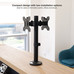 SOPORTE DE MESA TOOQ DB1132TN-B PARA 2 PANTALLAS SOPORTE DE MESA TOOQ DB1132TN-B PARA 2 PANTALLAS