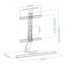 SOPORTE DE MESA ALUMINIO TOOQ DB3265F-B PARA PANTALLAS