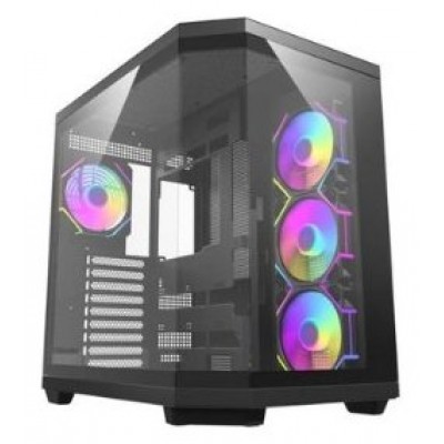 CAJA SEMITORRE ATX DQX80 RGB NEGRO DARKFLASH (Espera 4 dias)