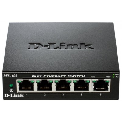 D-Link DES-105 Switch 5x10/100Mbps Metal