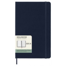 AGENDA 18M 2025-2026 SEMANAL L (13 X 21 CM) AZUL ZAFIRO TAPA DURA MOLESKINE DHB2018WN3Y26 (Espera 4 dias)