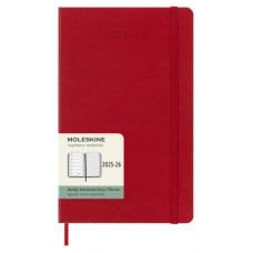 AGENDA 18M 2025-2026 SEMANAL L (13 X 21 CM) ROJO TAPA DURA MOLESKINE DHF218WN3Y26 (Espera 4 dias)