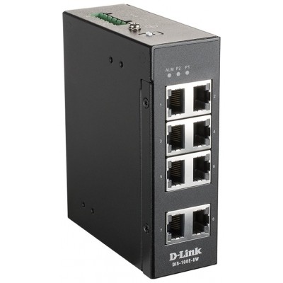 SWITCH INDUSTRIAL D-LINK DIS-100E-8W SIN GESTION 8P