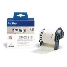 BROTHER Rollo de Cinta de Pelicula Plastica Continua Blanca de 62mm x 15,24m