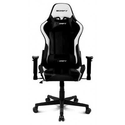 DRIFT DR175 Silla para videojuegos universal Asiento acolchado Negro, Blanco (Espera 4 dias)