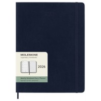 AGENDA 2026 TAPA BLANDA 12 MESES SEMANAL XL (19 X 25 CM) AZUL ZAFIRO MOLESKINE DSB2012WN4Y26 (Espera 4 dias)