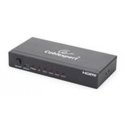 Gembird Divisor de HDMI 4 Puertos Negro
