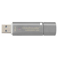 USB DISK 8 GB DATATRAVELER LOCKER+ G3 USB 3.0 KINGSTON (Espera 4 dias)