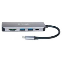 D-Link DUB-2325 5-in-1 USB-C Hub Card Reader