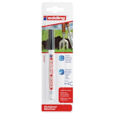 BLISTER MARCADOR 8055 ESPECIAL RESISTENCIA EN EXTERIOR PUNTA 1-2MM COLOR NEGRO EDDING E-8055-1-01 (Espera 4 dias)