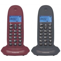 MOTOROLA C1002 LB+ Telefono DECT DUO Gris-Granate